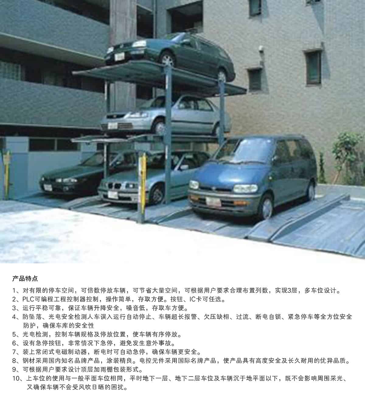 重慶成都PJS3D2三層地坑簡易升降停車設備產品特點.jpg