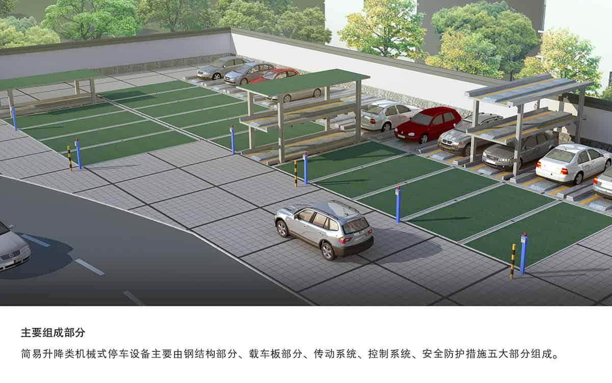 重慶成都PJS2D1正一負一地坑簡易升降立體停車設備主要組成部分.jpg
