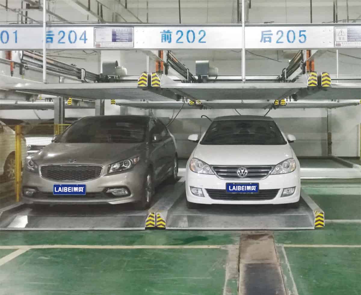 PSH2重列兩層升降橫移類機械式立體車庫設備