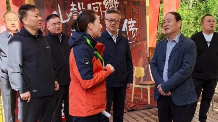 石培文董事長調研蘭州石佛溝生態旅游示范區項目建設及景區運營工作